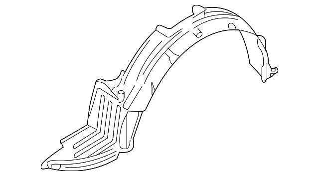 Fender Liner - Driver's Side (LH) - Nissan (63843-8J000)