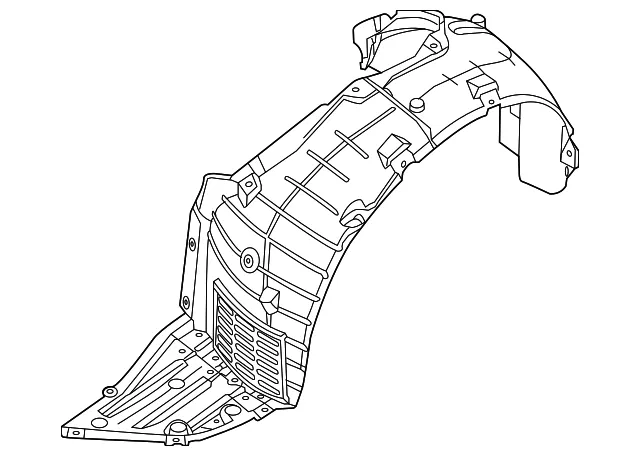 Fender Liner - Driver's Side (LH) - Nissan (63843-9HS0A)