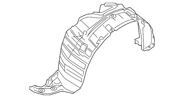 Fender Liner - Driver's Side (LH) - Nissan (63843-JM00A)