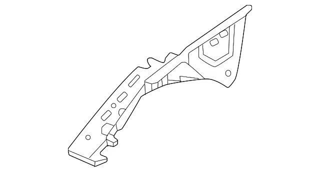 Upper Front Hood Ledge, Left - Nissan (64111-6GP0A)