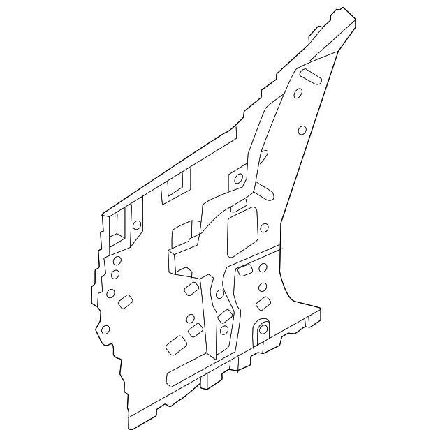 Upper Rear Hood Ledge, Left - Nissan (64151-6GP0A)