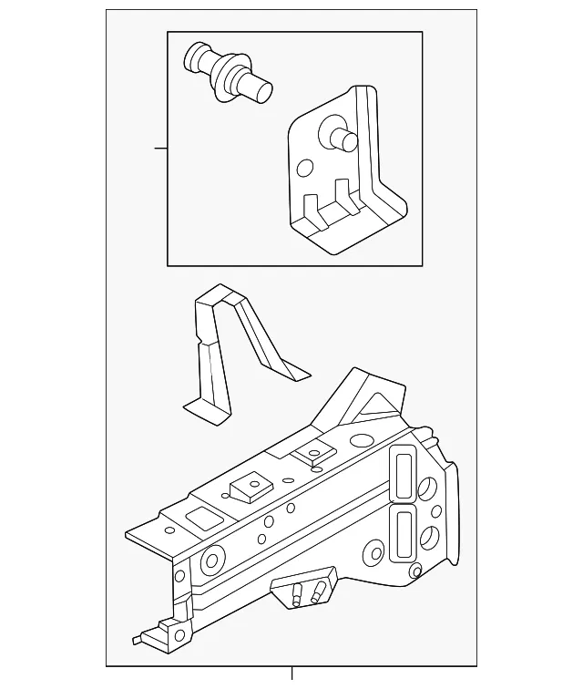 Fender Rail Reinforcement - Nissan (64180-7JA0A)