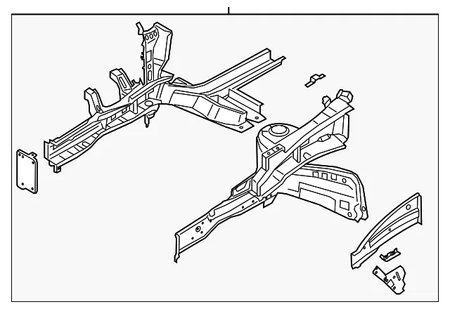 Apron/Rail Assembly - Kia (64500-K0002)