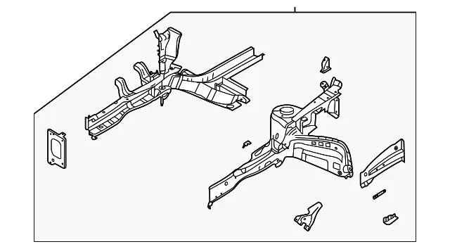 Apron/Rail Assembly - Kia (64500-Q5000)