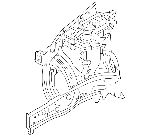 Apron Assembly - Driver's Side (LH) - Kia (64501-G5000)