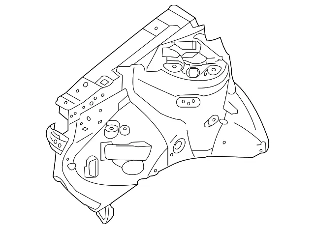 Apron Assembly - Passenger Side (RH) - Kia (64502-1M010)