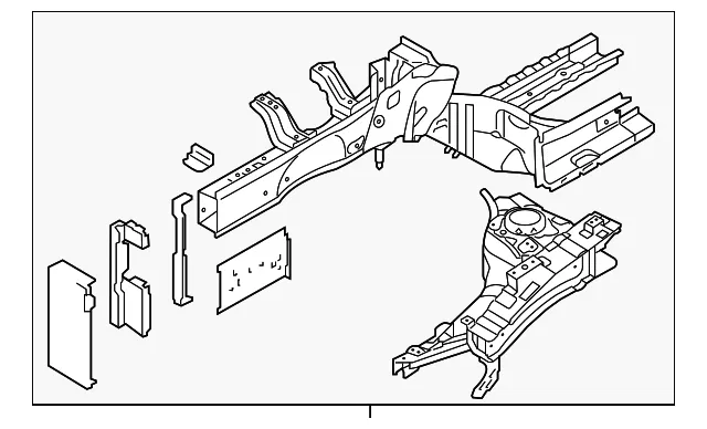 Apron Assembly - Passenger Side (RH) - Kia (64600-B0010)
