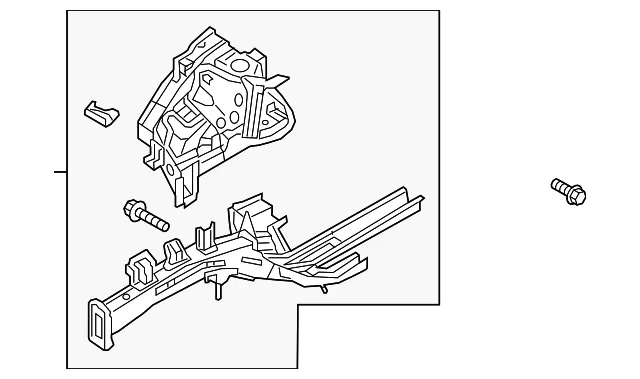 Apron/Rail Assembly - Kia (64602-C6000)
