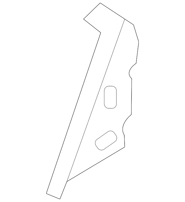Right Hood Hinge Reinforcement - Nissan (65463-9BU0A)