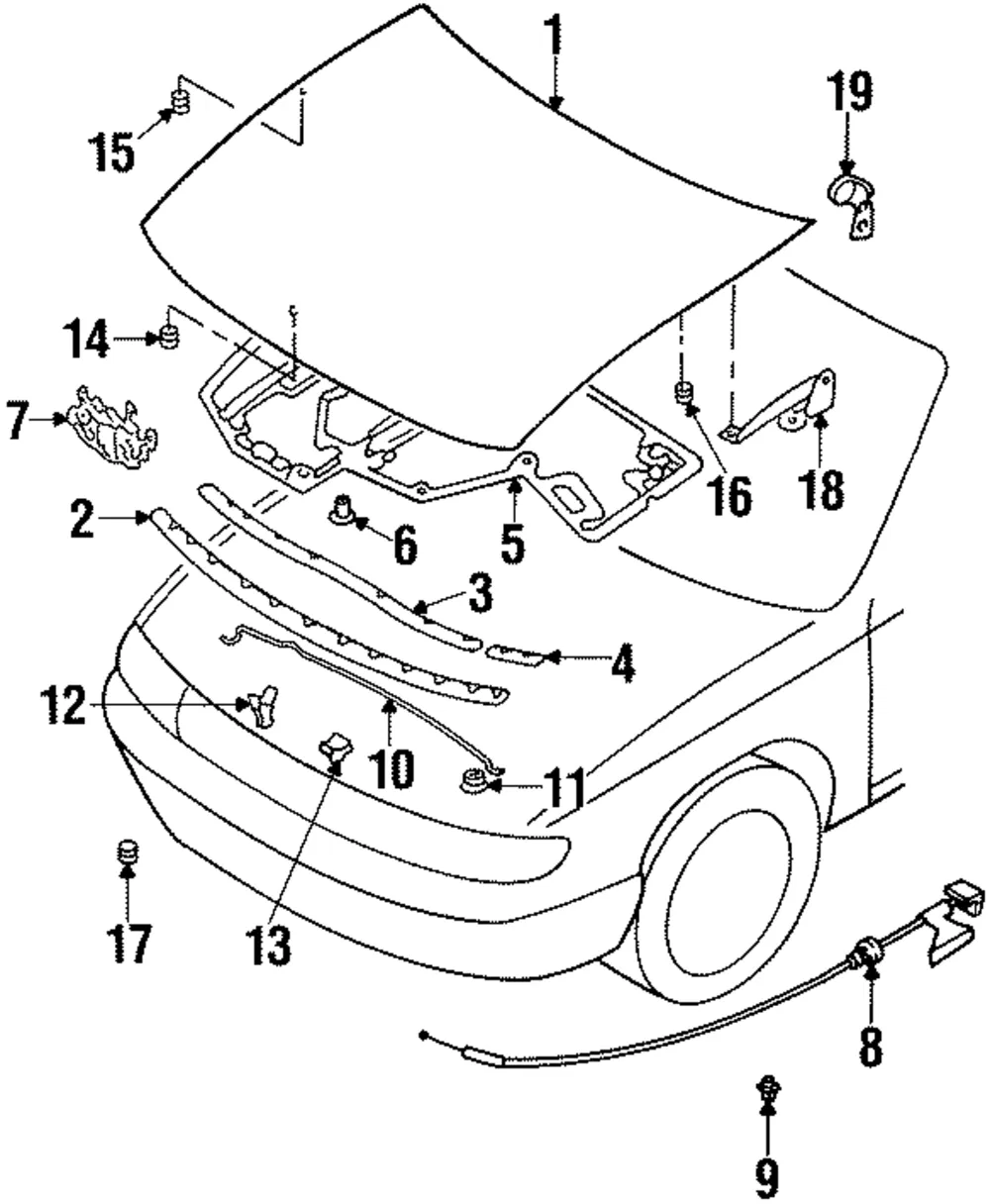 Support Rod Bumper - Nissan (65721-D4000)