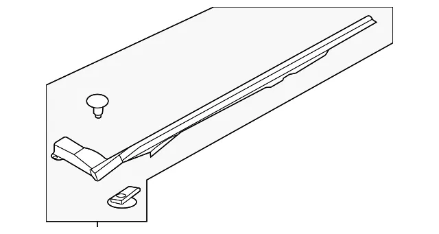 Front Left Hood Seal Assembly - Nissan (65821-6GP0A)