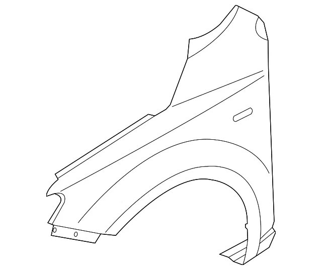 Fender - Driver's Side (LH) - Kia (66311-1M240)