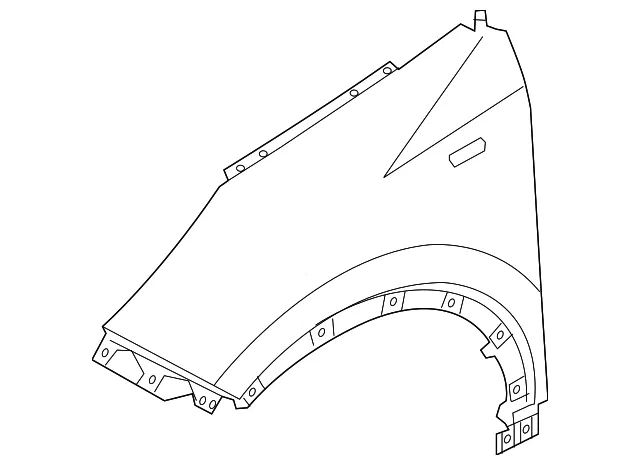 Fender - Driver's Side (LH) - Kia (66311-D9000)