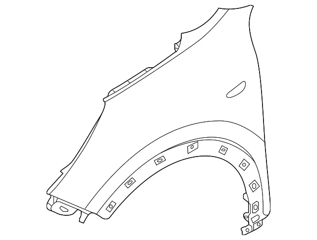 Fender - Driver's Side (LH) - Kia (66311-G5000)