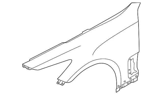 Fender Assembly - Driver's Side (LH) - Kia (66311-J5000)