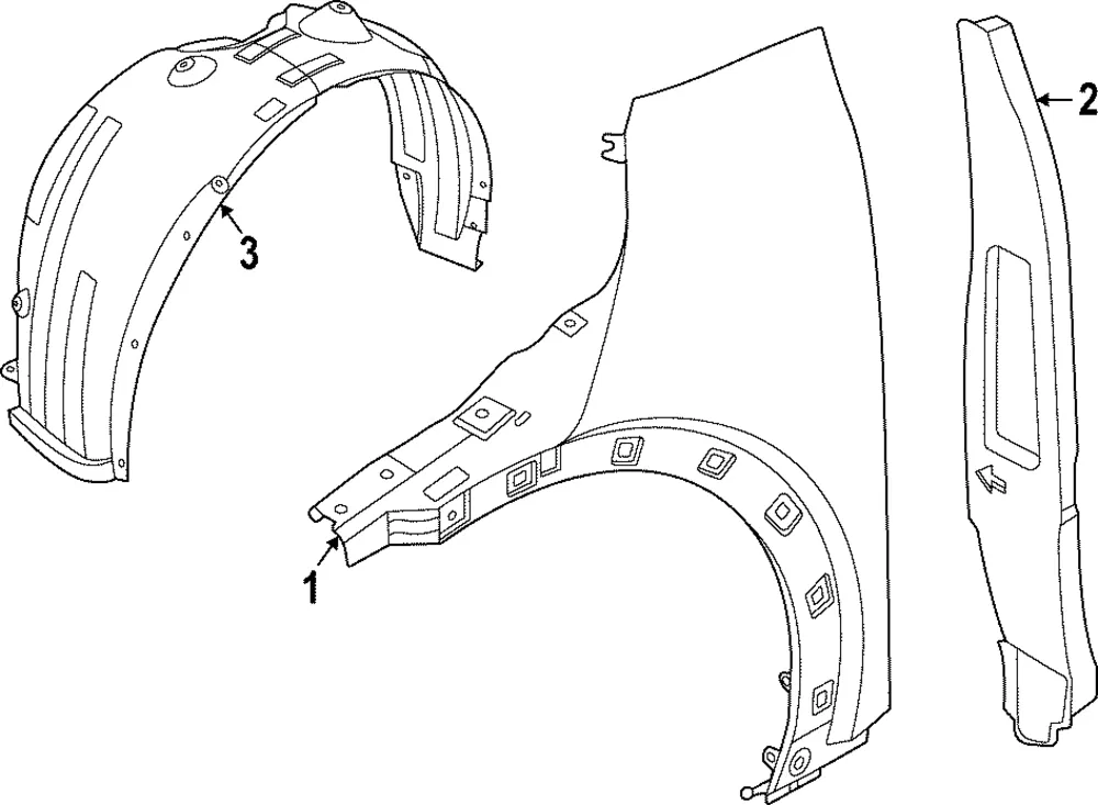 Fender - Kia (66311-XG000)