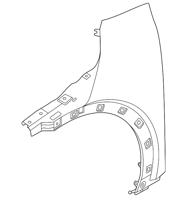 Fender - Kia (66321-CV000)