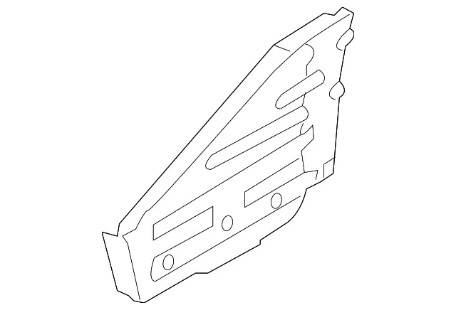 Apron Reinforced - Passenger Side (RH) - Kia (66728-D9000)