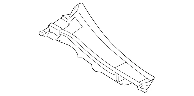 Cowl Grille - Passenger Side (RH) - Nissan (66862-1EA0A)