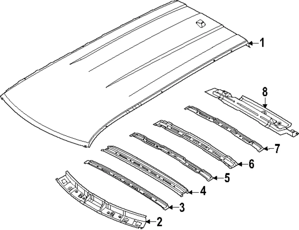 Roof Rail - Kia (67172-DO000)