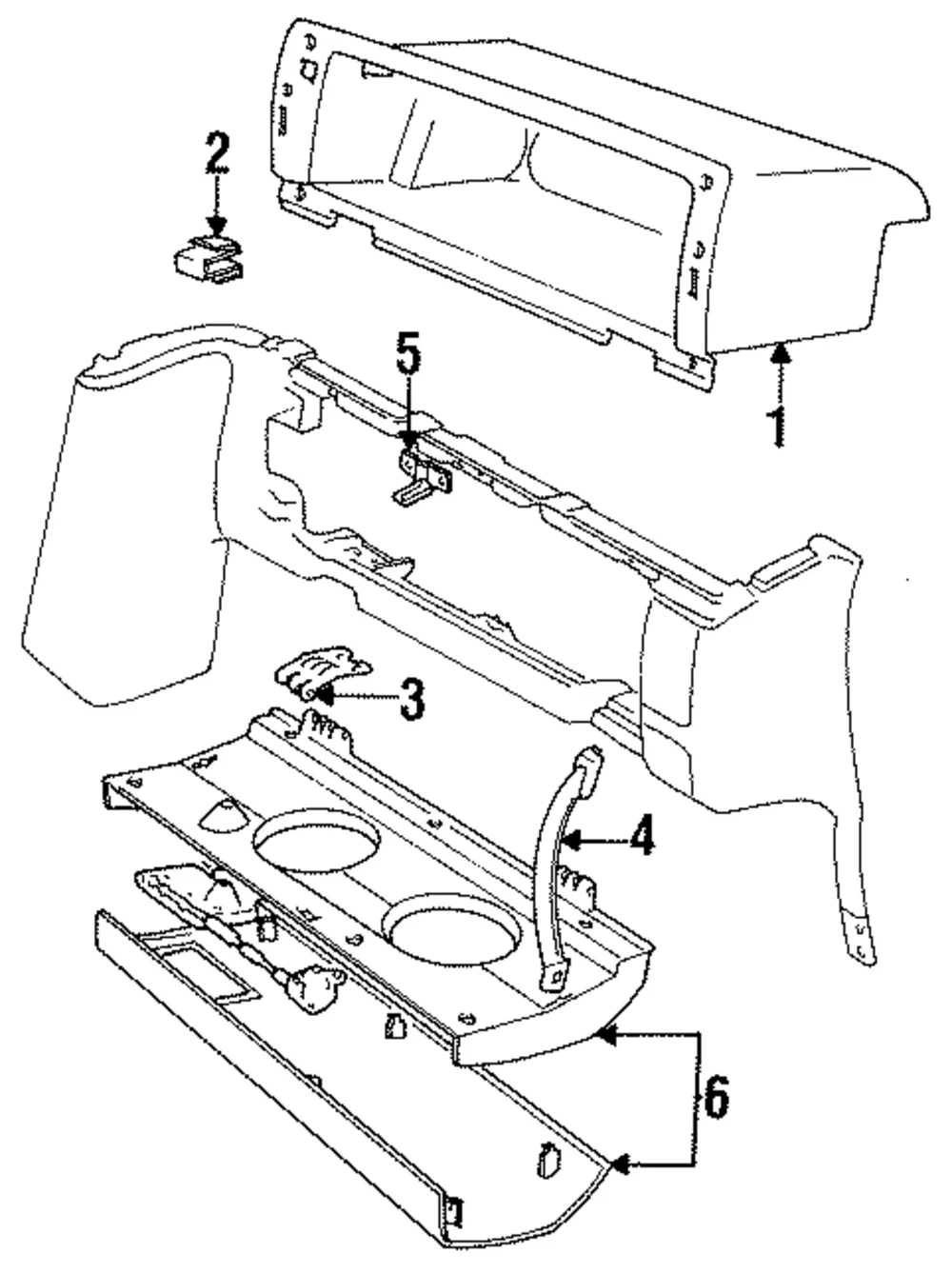 Glove Box Door Hinge - Volvo (6801387)