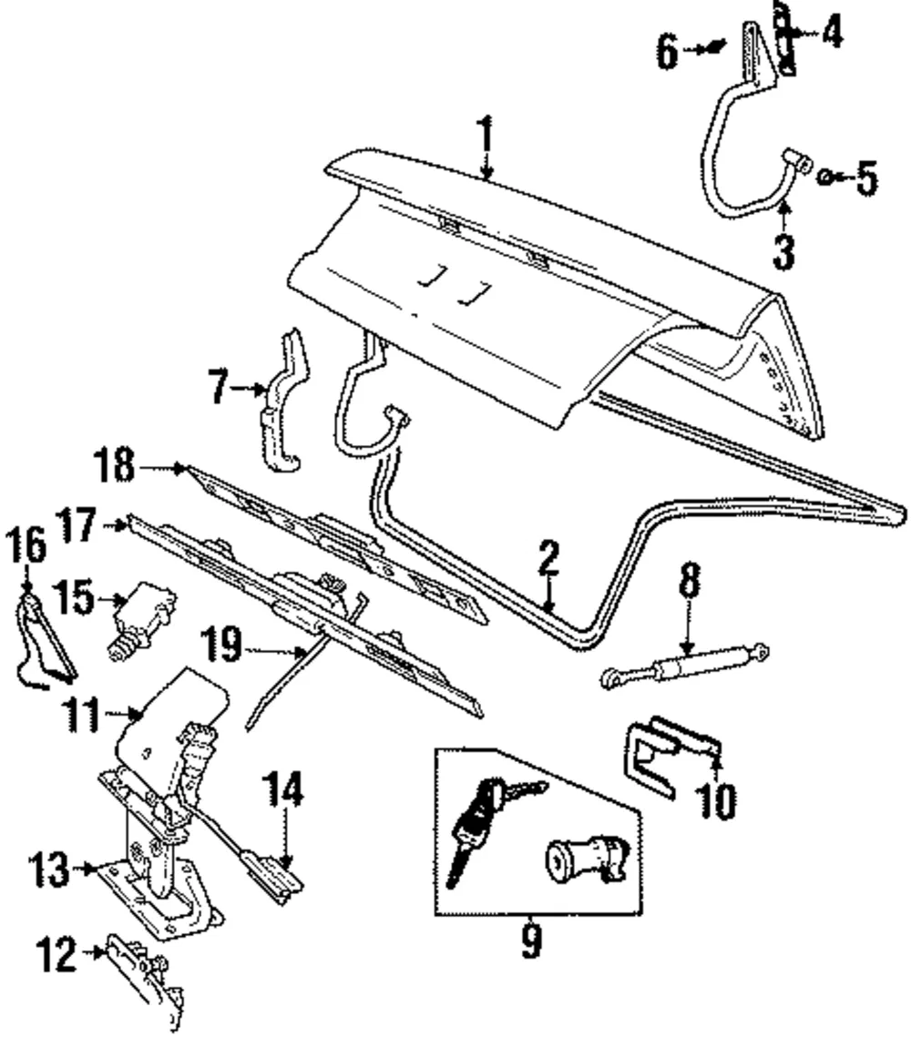 Deck Lid Latch - Volvo (6846471)