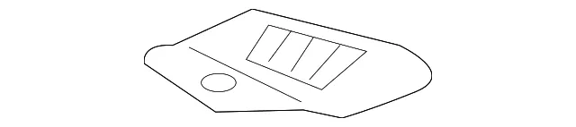 Defroster Grille - Passenger Side (RH) - Nissan (68740-6CA0A)