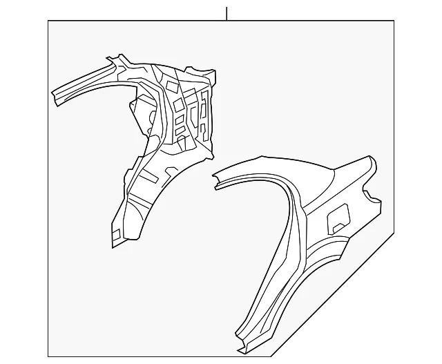 Quarter Panel Assembly - Driver's Side (LH) - Kia (70100-1G1A0)