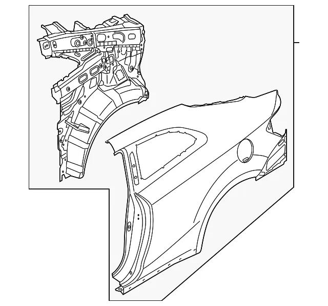 Panel Assembly Quarter Complete - Kia (70200-A7A75)