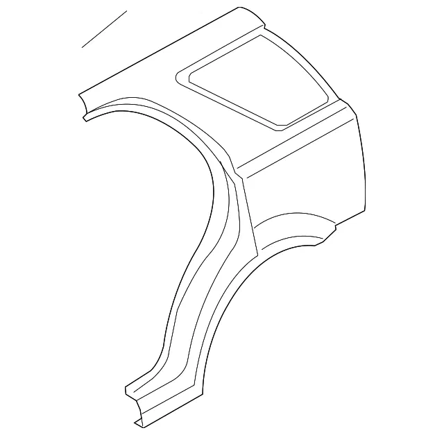 Quarter Panel Assembly - Passenger Side (RH) - Kia (71102-3E4C0)
