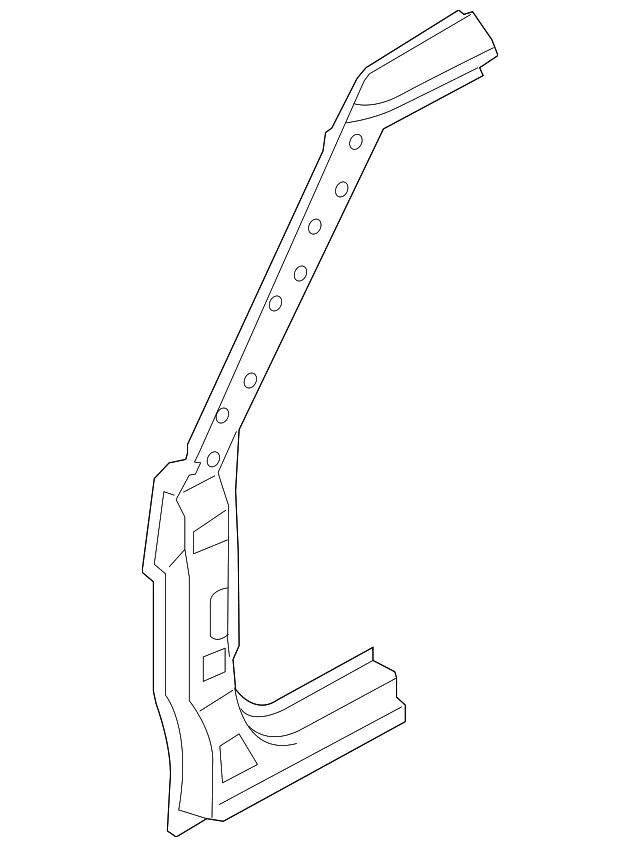 Outer Hinge Pillar - Driver's Side (LH) - Kia (71110-2KA60)