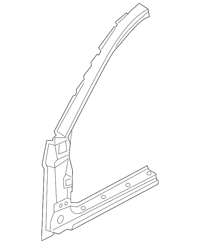 Hinge Pillar - Passenger Side (RH) - Kia (71120-1GA10)