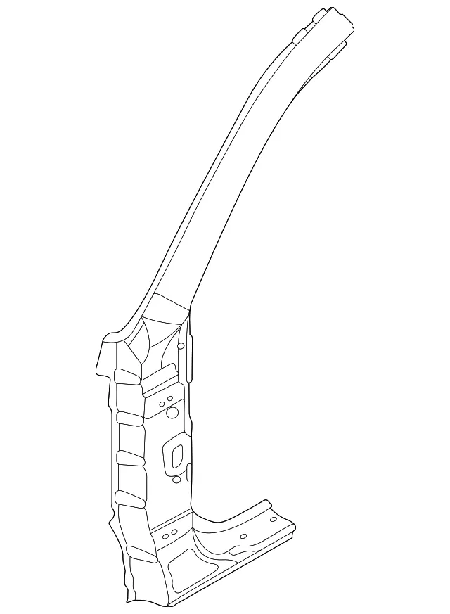 Hinge Pillar - Passenger Side (RH) - Kia (71120-1UA00)