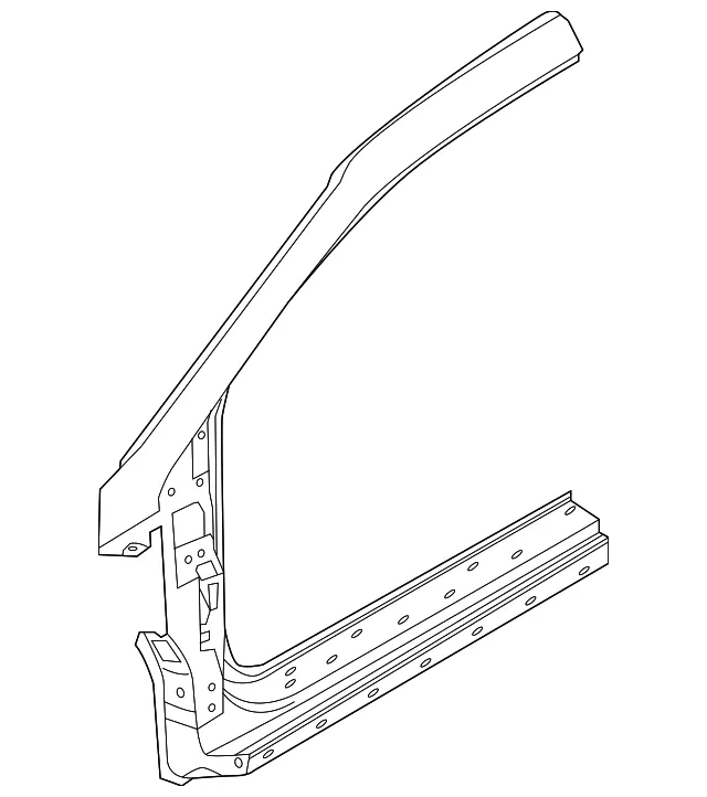 Hinge Pillar - Passenger Side (RH) - Kia (71120-A7A25)