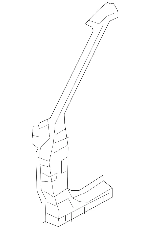 Outer Hinge Pillar - Passenger Side (RH) - Kia (71120-B2A00)