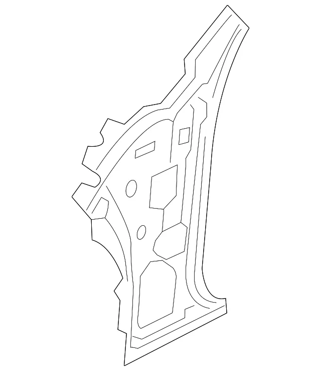 Pillar Reinforced - Driver's Side (LH) - Kia (71201-F6000)
