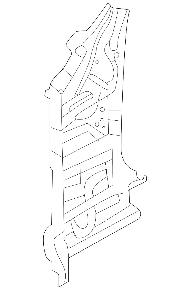 Inner Hinge Pillar - Driver's Side (LH) - Kia (71201-J6000)