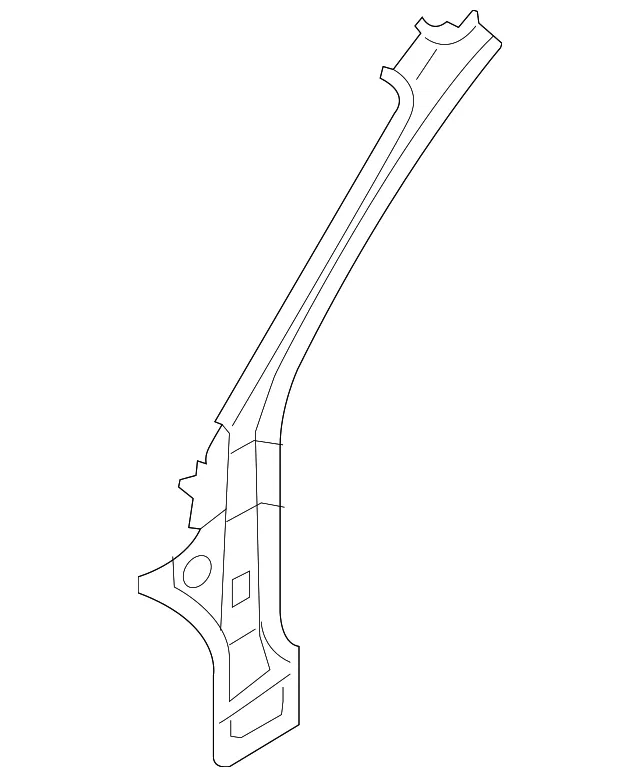 Inner Pillar - Passenger Side (RH) - Kia (71202-2F010)