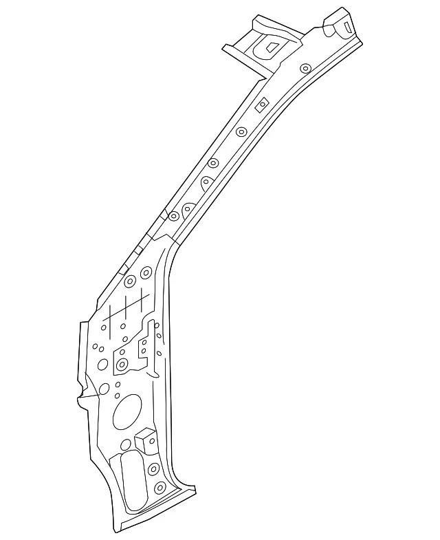 Inner Pillar - Passenger Side (RH) - Kia (71202-A7200)