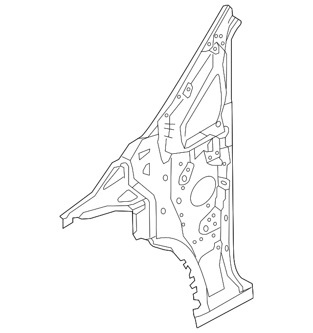 Inner Hinge Pillar - Driver's Side (LH) - Kia (71210-A9000)