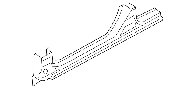 Outer Rocker Panel - Passenger Side (RH) - Kia (71322-3FB00)