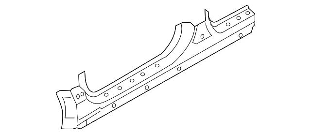 Outer Rocker Panel - Passenger Side (RH) - Kia (71322-S9D00)