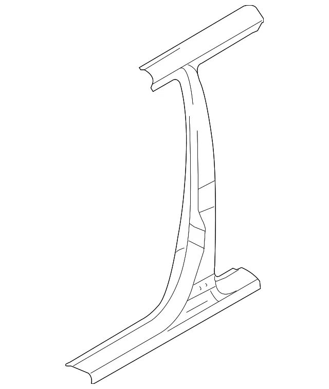 Center Pillar - Driver's Side (LH) - Kia (71401-1F1B0)