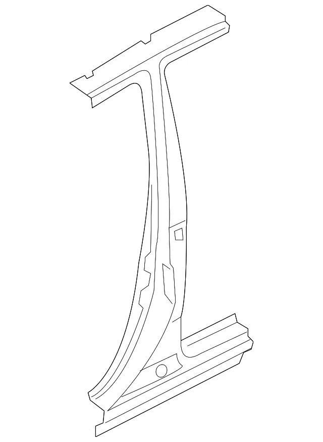 Center Pillar - Driver's Side (LH) - Kia (71401-1GB10)