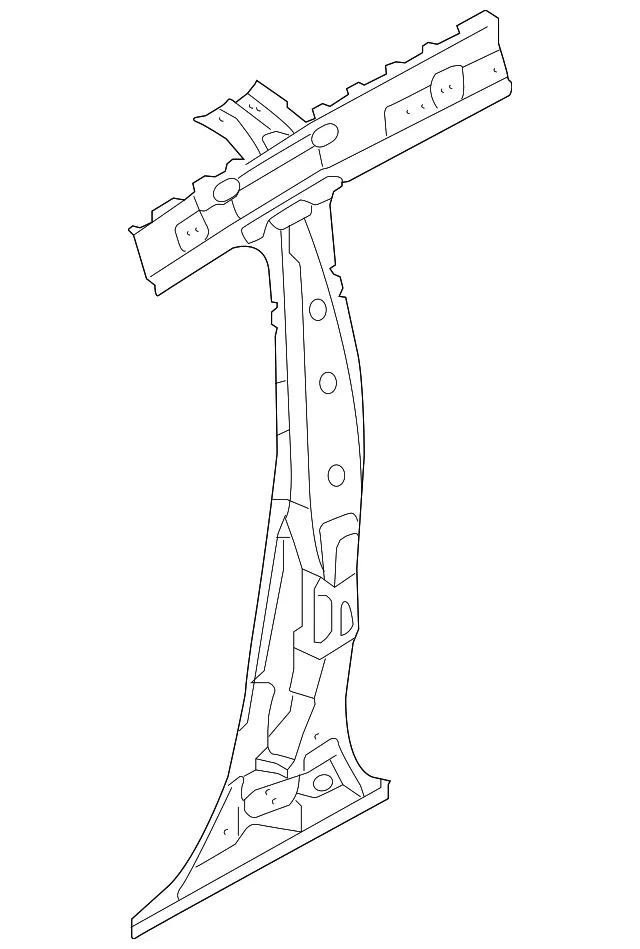 Pillar Reinforced - Driver's Side (LH) - Kia (71401-A7500)