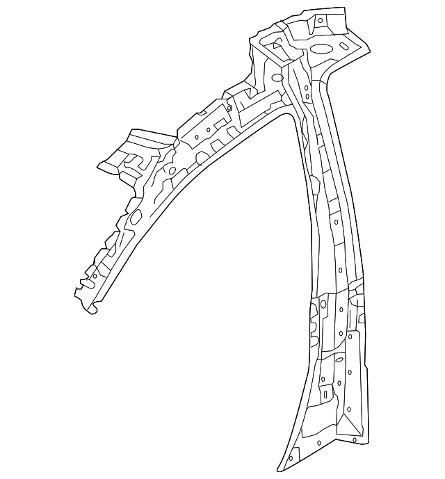 Inner Center Pillar - Driver's Side (LH) - Kia (71401-A9000)