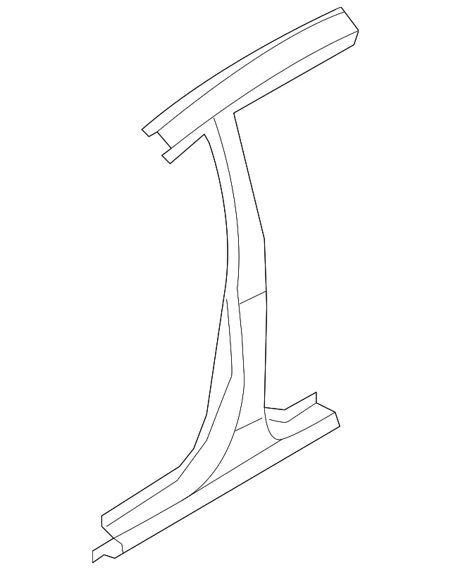 Center Pillar & Rocker - Passenger Side (RH) - Kia (71402-1DB20)