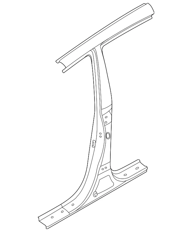 Center Pillar - Passenger Side (RH) - Kia (71402-1UB01)