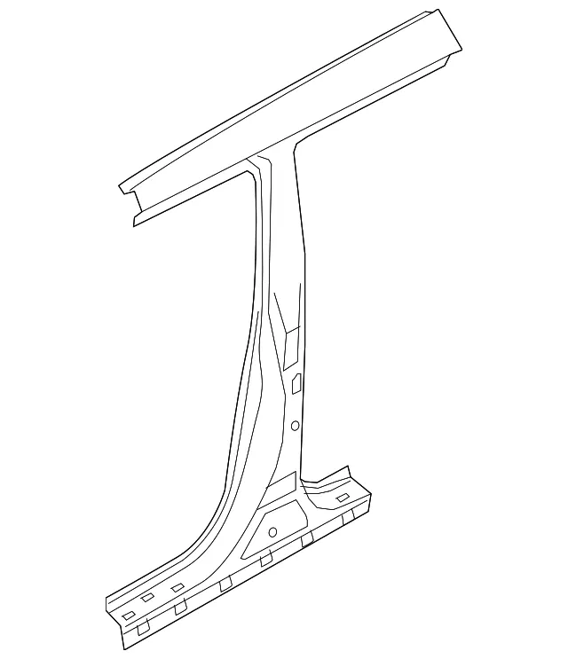 Outer Center Pillar - Passenger Side (RH) - Kia (71402-B2B50)