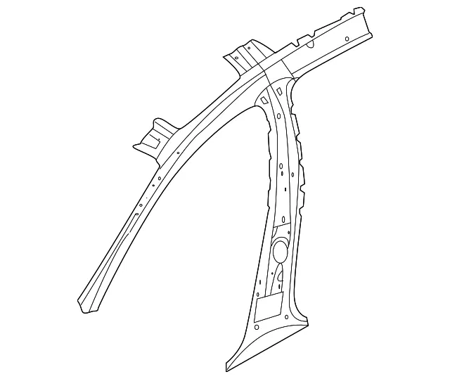 Inner Center Pillar - Passenger Side (RH) - Kia (71402-J6000)